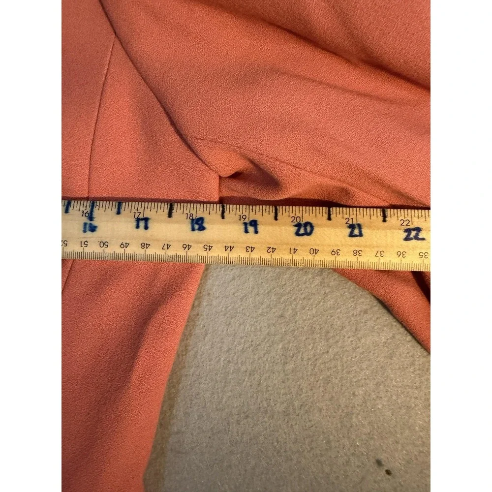 Tahari Arthur S. Levine Blazer Womens 6 Pink Crepe Zip Front Lined Jacket